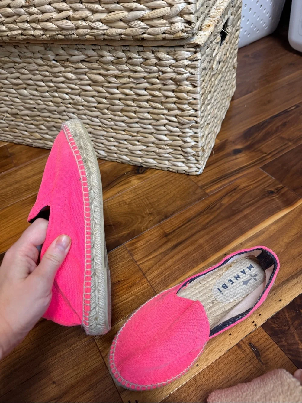 Women’s Casual Slip-On MANEBI (made in Spain) Espadrilles in Hot Pink